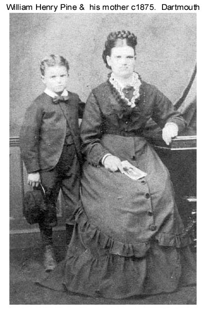 William H. Pine & his mother Anna c1875