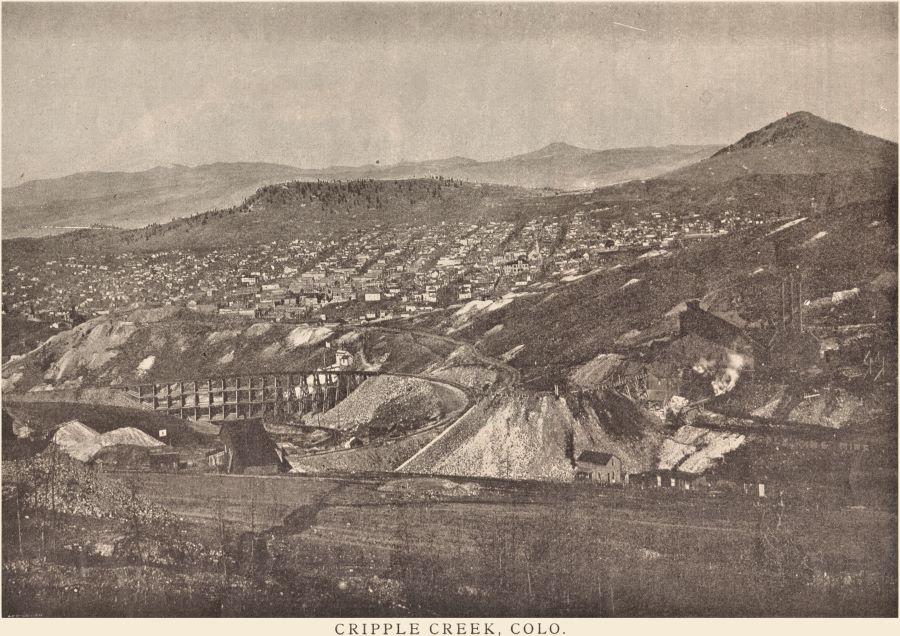 View Cripple Creek across Poverty Gulch