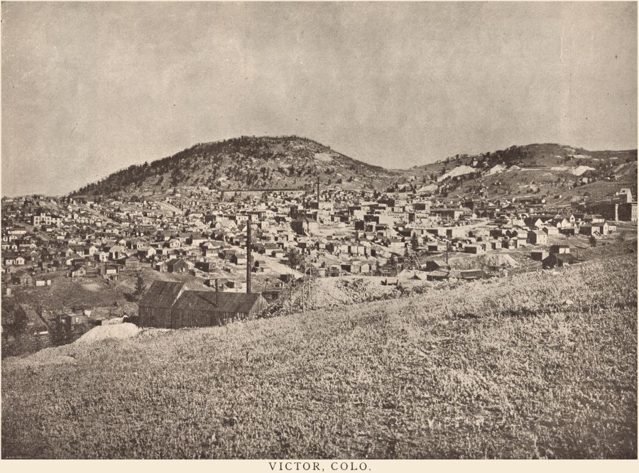 View at Victor from South East, across a hill