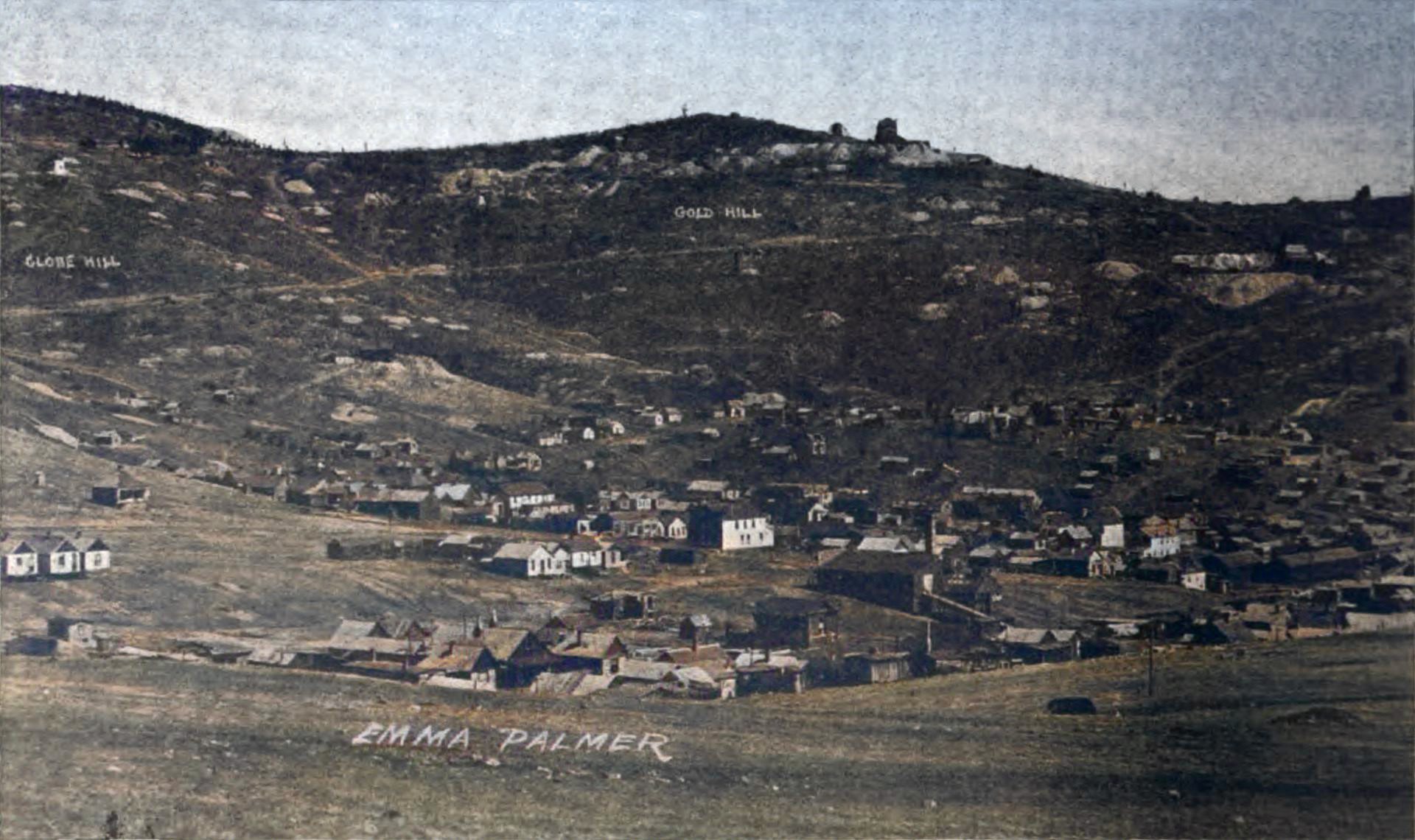 View of Gold Hill from Emma Palmer Placer.