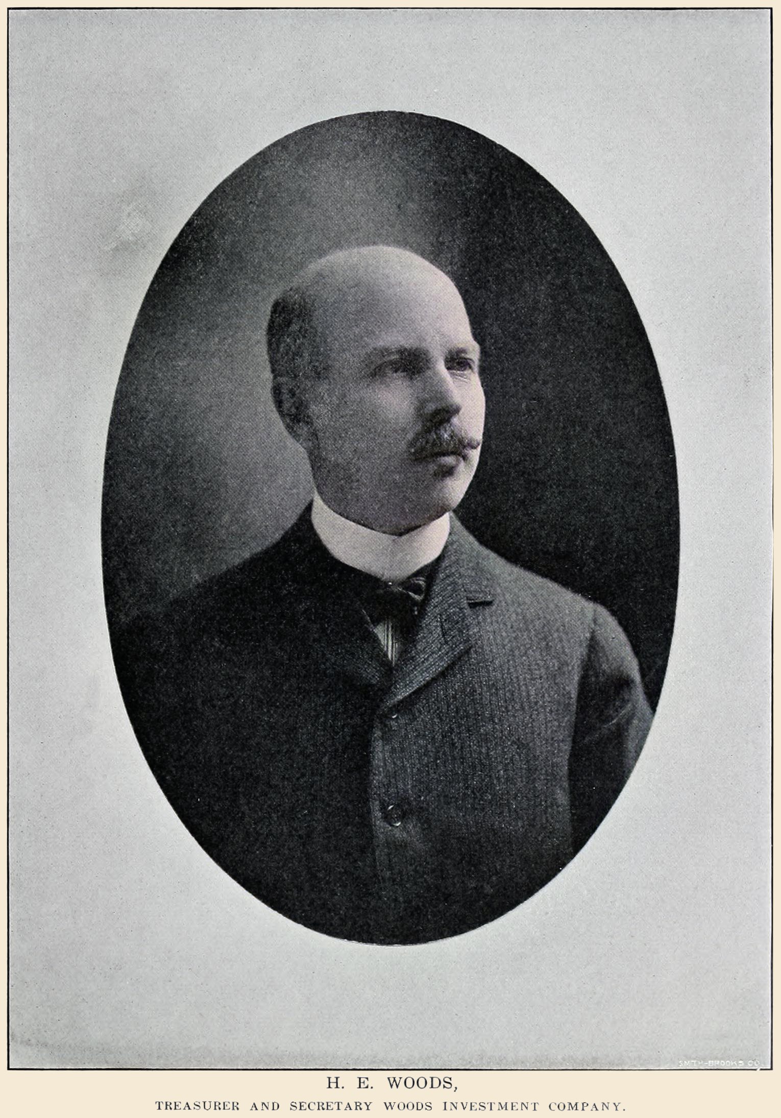 H. E. Woods, Treasurer and Secretary Woods Investment Company.