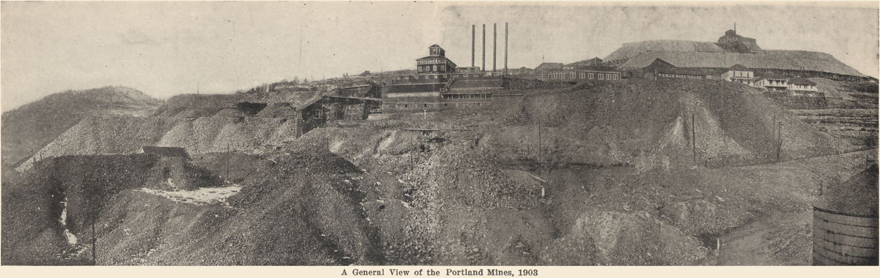 General view of the Portland Mines in 1903