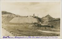 Gold Mine, Independence, Colo Elev 9800ft. 51 Miles From Colo Springs. [A View at Huge Dumps Around the La Bella Mill/Powerplant and the Golden Cycle Mine]