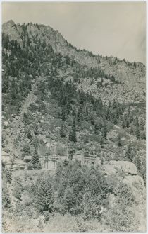 Skaguay Powerplant Structures and Area Behind with the Incline Tracks