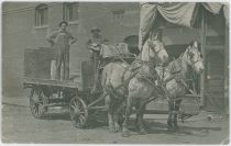 A View at Men on a Supply Wagon, Said to Be at the Teller County Mining Company