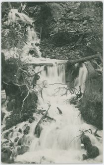 Flow of Water Making a Waterfall at the Roosevelt Drainage Tunnel Portal Site