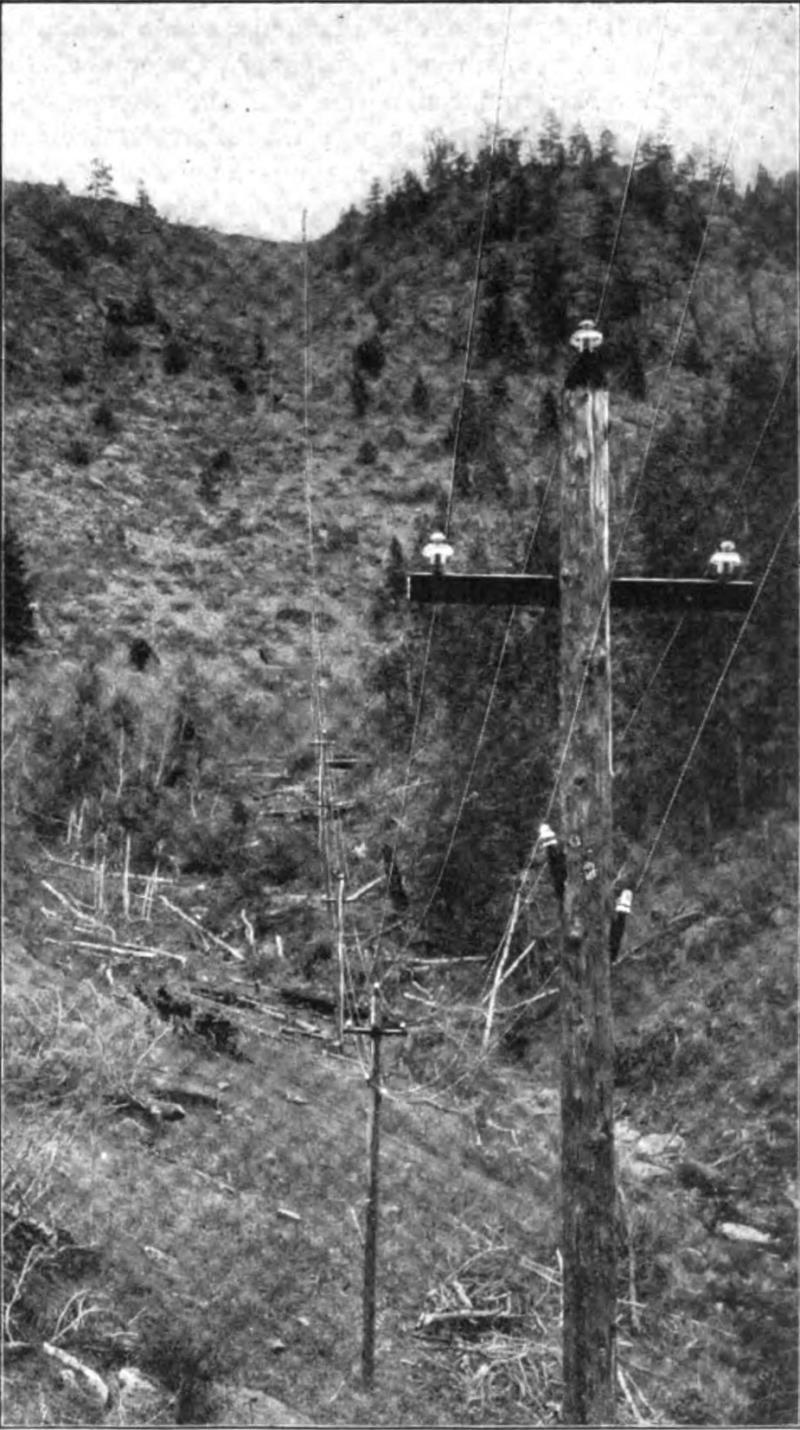 Fig. 11. Pole Line Extending Up Mountain Side.