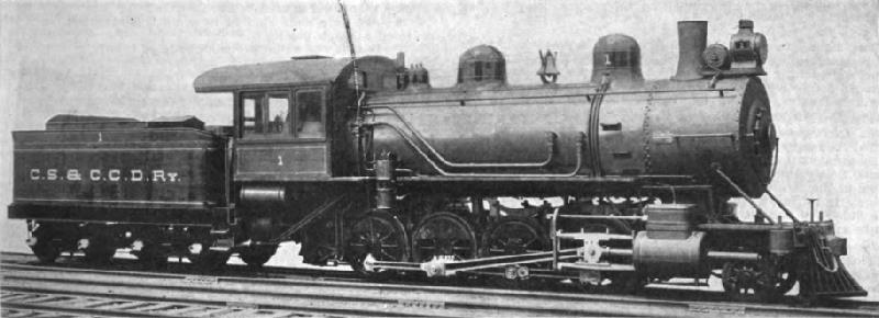 Schenectady Freight Locomotive - Colorado Springs & Cripple Creek District Railway.
